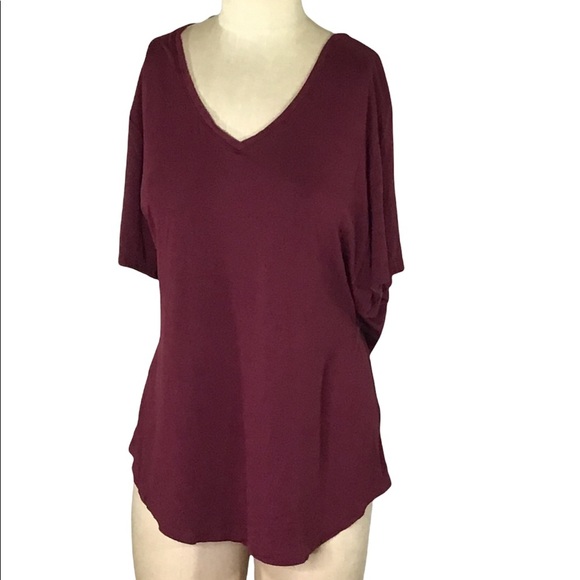 Old Navy Luxe Burgundy Top, XL, EUC - Picture 1 of 4